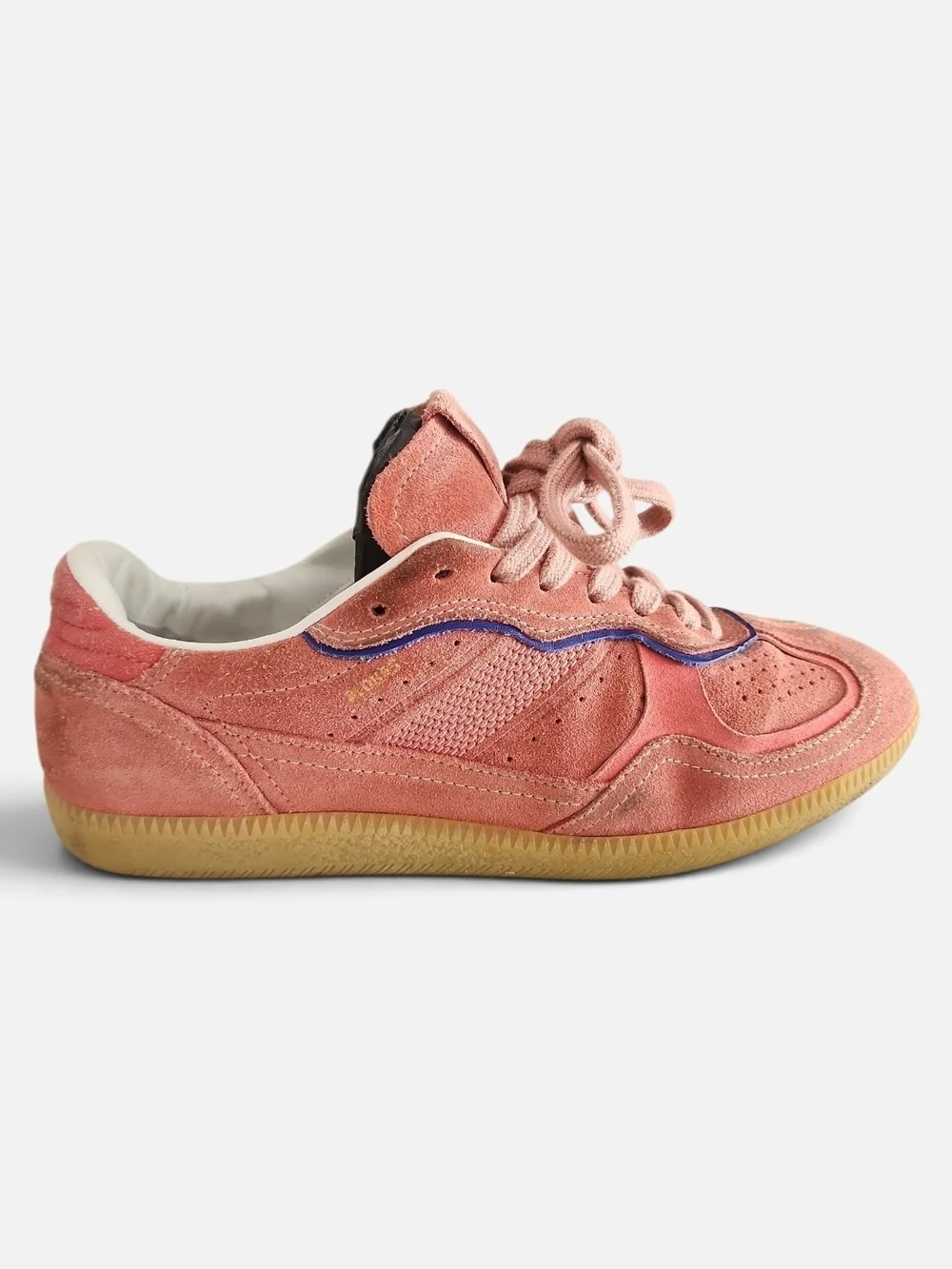 ALOHAS Pink Suede Low Top Sneakers Women US 6.5 / EU 37 Casual Retro Streetwear